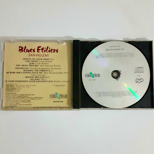 Cd Blues Etilicos - San - Ho -zay (leia A Descrição) (Usado)