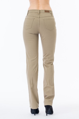 Pantalón Scandia Gabardina Recto Cintura Tallas Extras