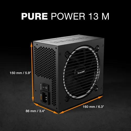 Fonte Be Quiet! Pure Power 13 M 750w 80 Plus Gold Atx 3.1 Negro
