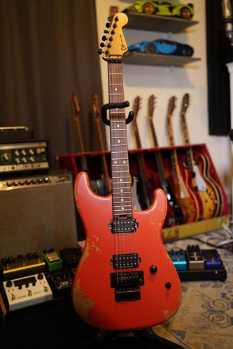 Charvel Pro-mod Relic San Dimas Diestro Naranja Pau Ferro (Usado)