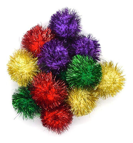 Auear, Paquete De 12 2 Pulgadas Sparkle Ball Shiny Tinsel Po