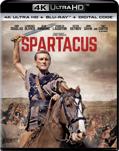 Spartacus 4k Ultra Hd + Novo Blu-ray original importado