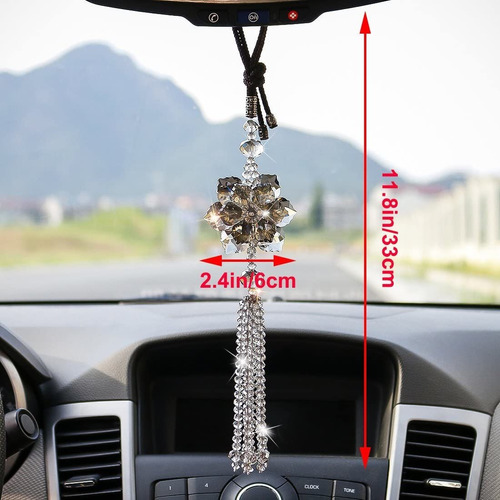 Hoja H + D Crystal Arce Coche De Suerte Colgante Colgantes E