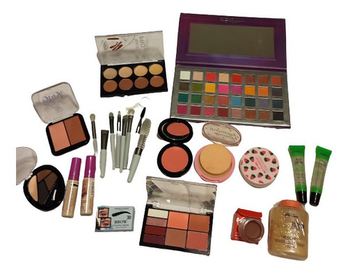 Pack De 16 Piezas De Maquillaje Variado, Basicos De Belleza