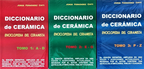 Diccionario De Cermica Tomos 1 2 Y 3 J Fernnd Oiuuuys