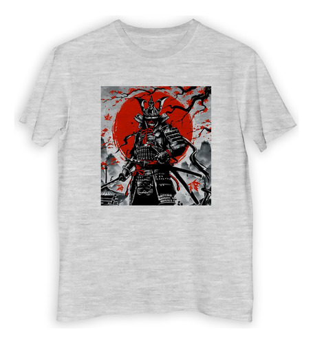 Remera Hombre Samurai Diseño Dibujo Japon Espada Tanto