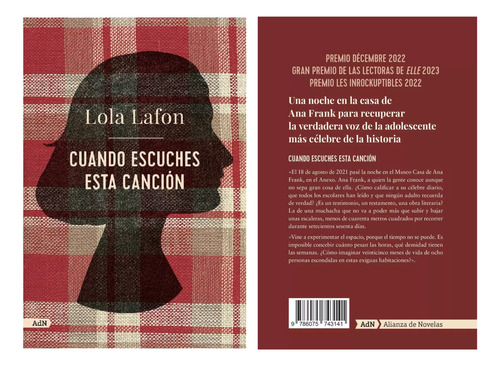 Libro Cuando Escuches Esta Canción Lola Lafon Editorial Adn