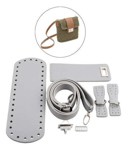 2 Conjunto De Confecção De Bolsa De Crochê Com Base