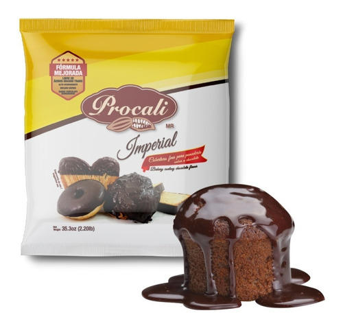 Cobertura Para Pan Sabor Chocolate Semiamargo 1 Kg. Procali 