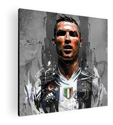Cuadro Decorativo Moderno Poster Cristiano Ronaldo 60x60 Mdf