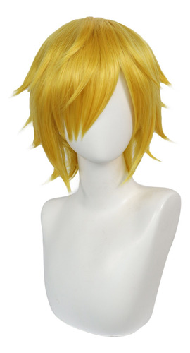 Peluca De Pelo Sintético Sanji Cos Anime One, Máquina De Pel