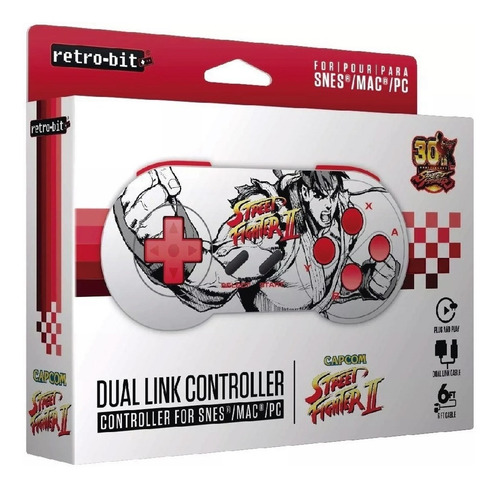 Control Dual Link Nes - Edicion Street Figther Ii