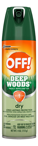 Off! Deep Woods Repelente De Insectos Y Mosquitos Viii, Tect