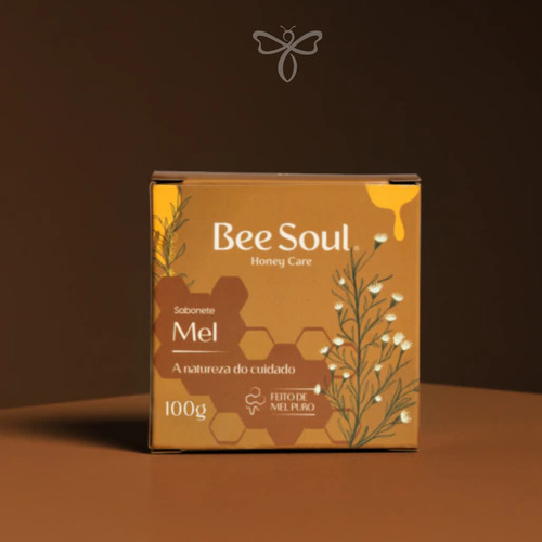 Kit 2 Sabonetes Barra Glicerinado De Mel Hidratação 100g