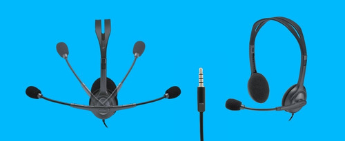 Imagen 2 de 6 de Auricular Vincha Headset Logitech H111 Micrófono 3.5mm Minip