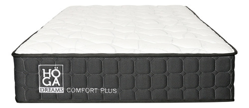 Colchón Comfort Plus Resorte Pocket 1.5 Plaza Altura 26 Cm