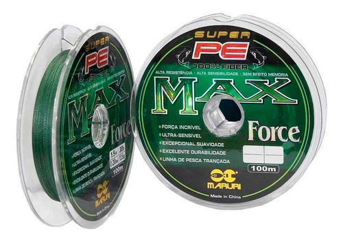 Linha Pesca Multifilamento Maruri Max Force 4x 0.14mm - 100m