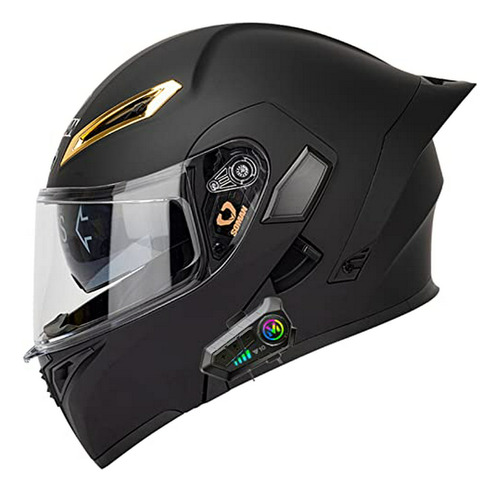 Casco De Motocicleta Bluetooth Con Cola, Aprobado Por Dot/ec