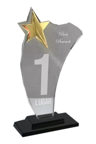 Placa De Acrílico, Trofeos, Premios Diseño Star