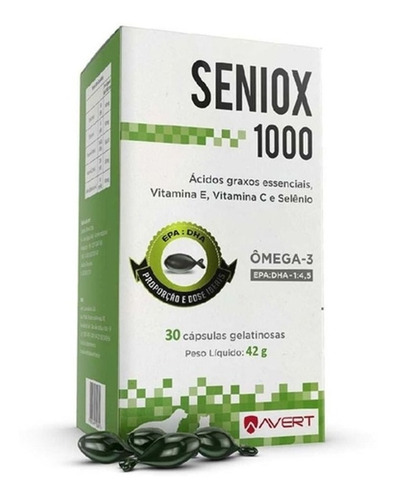 Imagem 1 de 3 de Seniox Avert 1000mg 30 Cápsulas