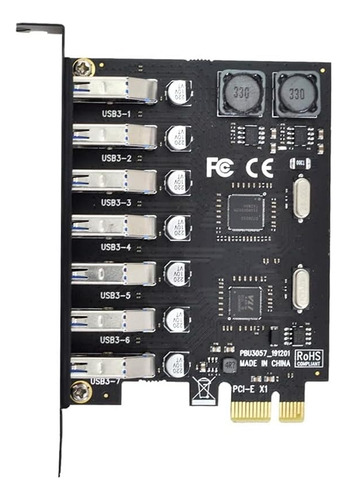 Placa Pci-e X1 A Usb3.0 Pci Express A 7 Puertos Usb3.0 5gb/s