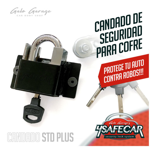 Candado De Seguridad Para Cofre Standard Plus By Galo Garage