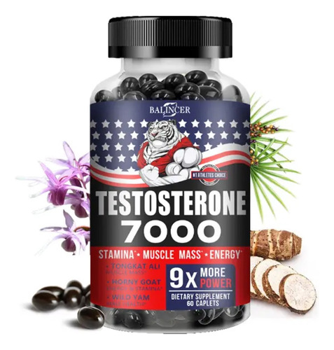 Testosterona Booster 60 Pastillas Hombres Potenciador Testo