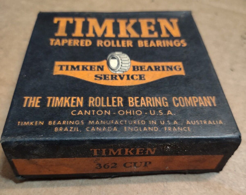 Timken 362 Tapered Roller Bearing, 3.543  Outer Dia, 0.6 Jjc