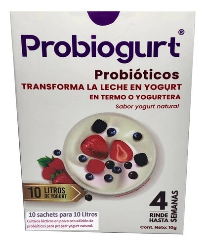 Transforma La Leche En Yogurt, 100veces+probióticos X Dosis Sabor yogurt natural
