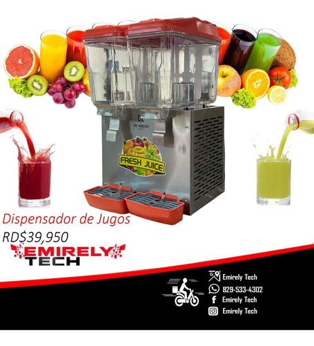 Dispensador Dispensadora Mezcladora Batidora De Jugos Frios