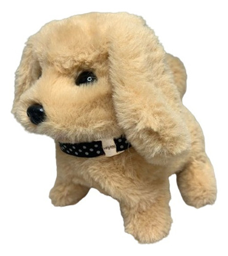 Perro Cachorro Peluche Con Sonido Y Accesorios Interactivo Color Marrón Claro