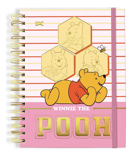 Caderno Smart Colegial Disney Ursinho Pooh C/fls Tira E Põe