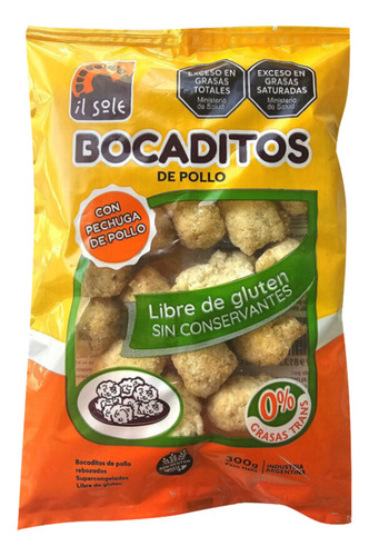 Bocaditos De Pollo Sin Tacc - Il Sole - 400g