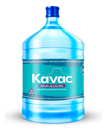 Agua Alcalina Kavac 20 Litros
