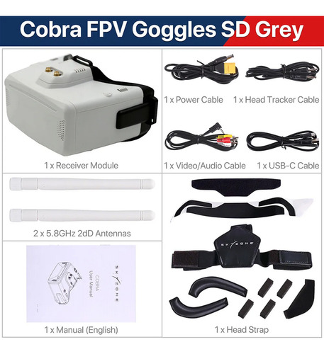 Fpv Goggle Head Tracker Dvr De 5.8 G Para Dron Rc Racing