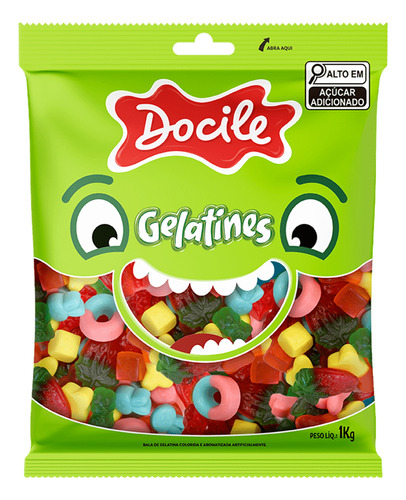 Bala De Gelatina Mix Docile 1kg