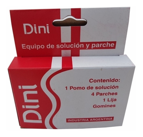Kit De Pache Y Solucion Dini En Caja Solucion+ Parche+ Gomin