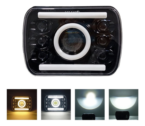 Faro Led Neblinero Rectangular 7'' Dual 31w 15 Led Auto Jeep