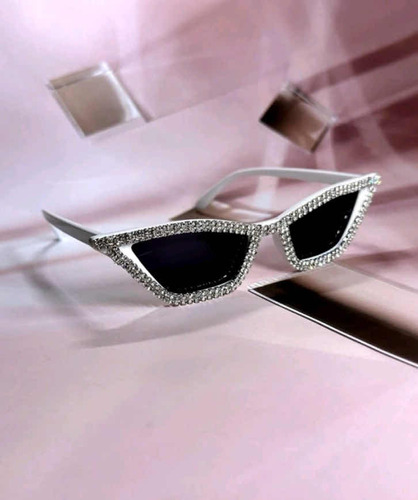 Gafas De Sol Cat Eye Con Marco Decorado Con Diamantes