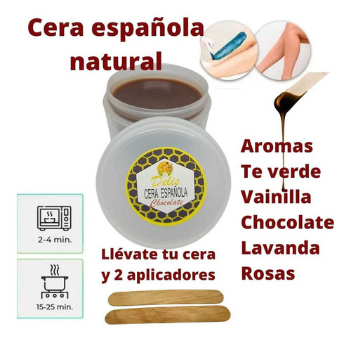 Cera Para Depilar Española 10 Frasco Microondas 120gr