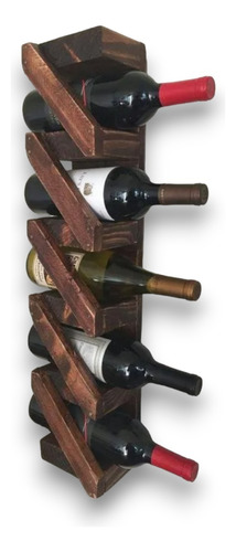 Cava Flotante De Madera Sólida Porta Botellas De Vino