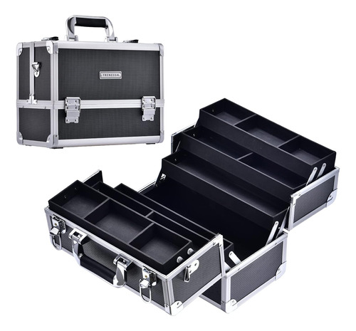 Caja De Cosméticos Frenessa Makeup Train Case, Grande, Bande