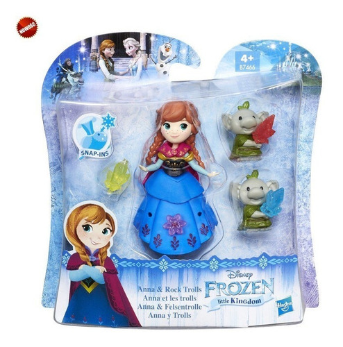 Disney Princesas Frozen Anna Y Trolls De Piedra Hasbro