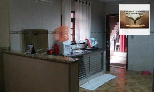 Imagem 5 de 9 de Casa 03 Dormitórios, 02 Banheiros ,churrasqueira Residencial À Venda, Jardim Silvana, Santo André. - Ca0008