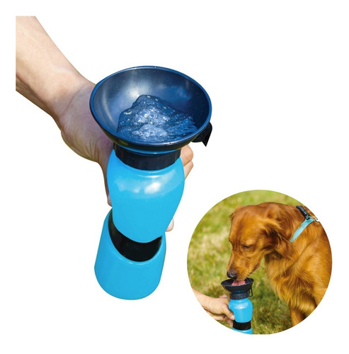 Termo Bebedero Agua Portátil Para Mascotas Aqua Dog - 500 Ml