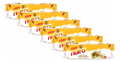 Britannia Nutro Wafers Vanilla 2.65oz (75g)  Snacks Saludab