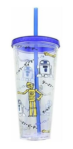 Se7en20 Star Wars Kanji Droids R2d2-c3po Plastic Tumbler