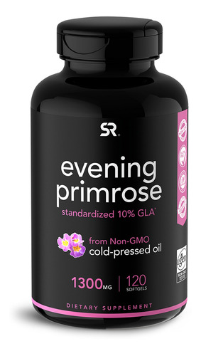 Sr Evening Primrose Oil Aceite Onagra 1300mg Acid Linolenico