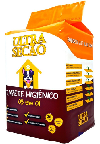 Tapete Higiênico Profissional 30 Unidade 1ª Linha 60x60 Slim