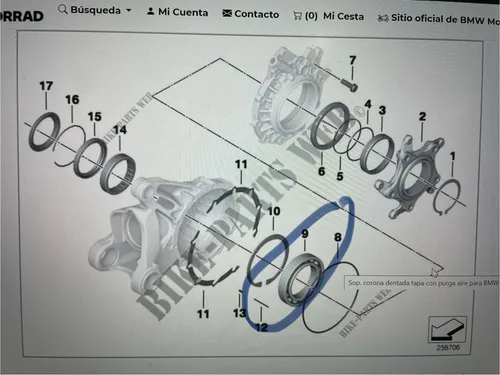 Rolinera Trasera Bmw Gs 1200